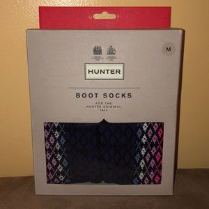 HUNTER Tall Fair Isle Boot Socks   
NWT